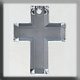 12053 Glass Treasures-Traditional Cross 17/13mm Crystal Foiled (Qty. 1) THUMBNAIL